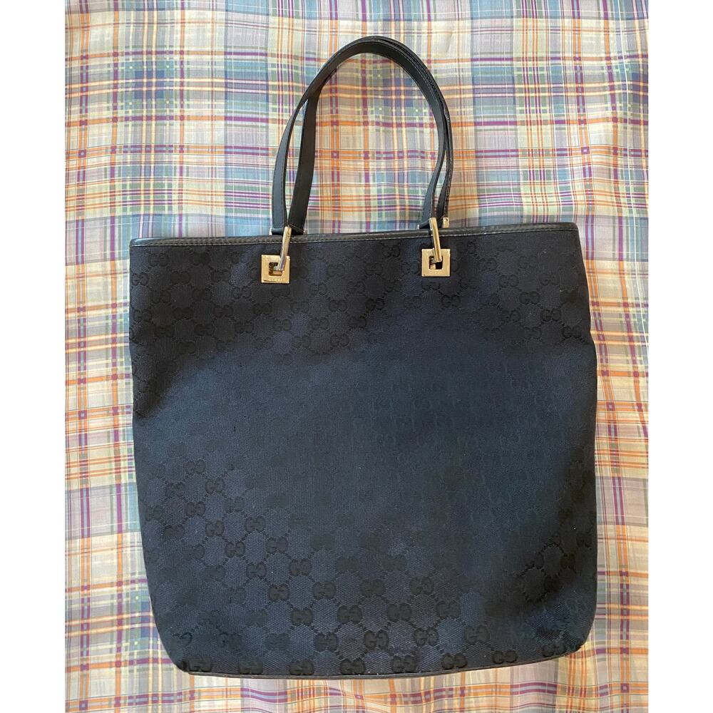 NOT FOR SALE - CAN’T DELETE ITEM Gucci Black Monogram Canvas Tote